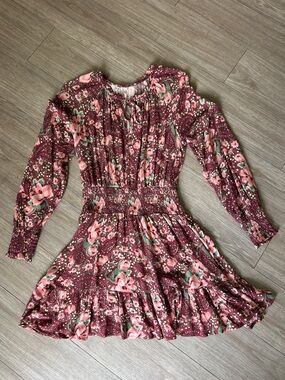 Cottagecore Floral Smocked Waist Dress